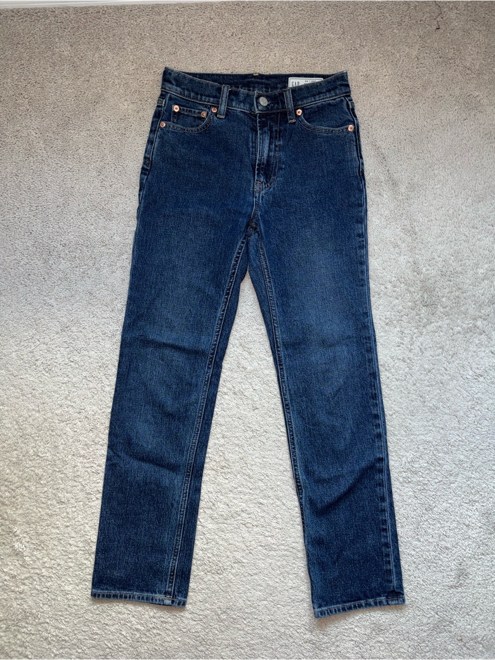 GAP 90s Straight Leg High Rise Jeans
